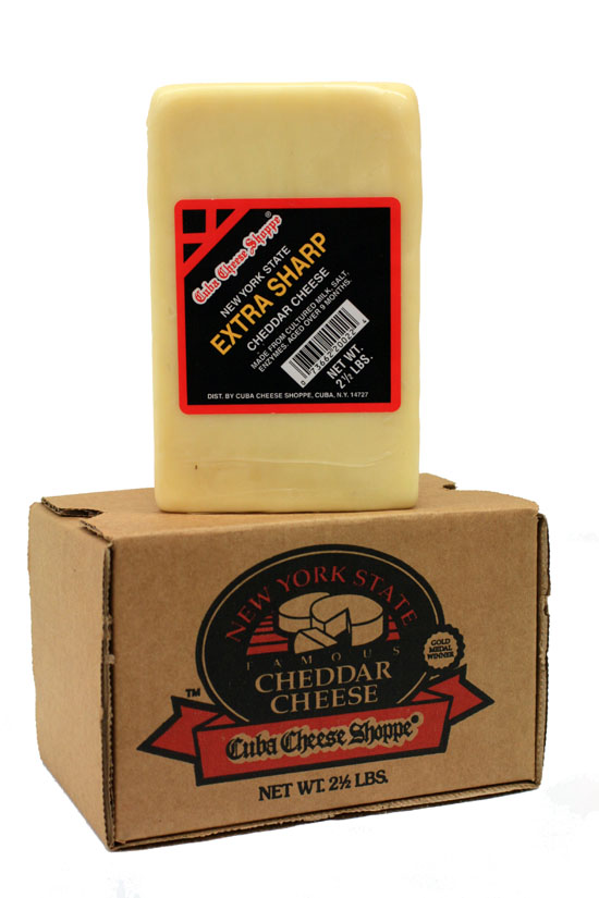 Cuba Cheese Shoppe Inc.: 2 1/2 lb. Extra Sharp Cuba Cheddar